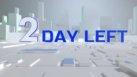 2 day left Video stock 268403864