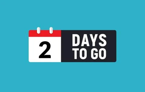 2 days to go last countdown icon. Two day go sale price offer promo deal timer イラスト素材