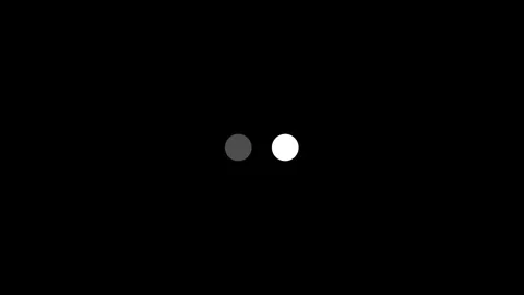 2 dots alternately animated loading motion graphic alpha channel loop video.. Stock Footage 304718586