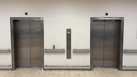2 elevators in a business office block in Cape Town. Note this could be Stock Footage 313178677