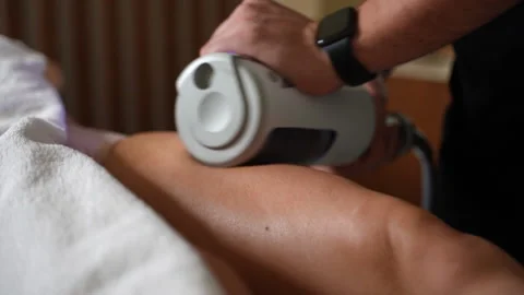 2 Endosphere therapy legs close up Stock Footage 221026023