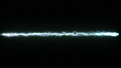 2 Energy wave Alpha transparent Stock Footage 114096245