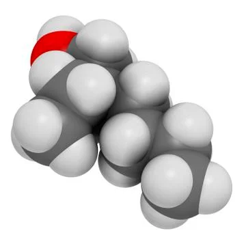 2-ethylhexanol molecule Stock Illustration