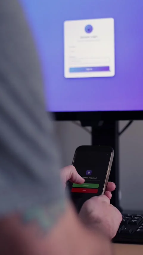 2 Factor Authentication Secure Login Concept Stock Footage 323768692