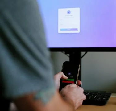 2 Factor Authentication Secure Login Concept Foto stock