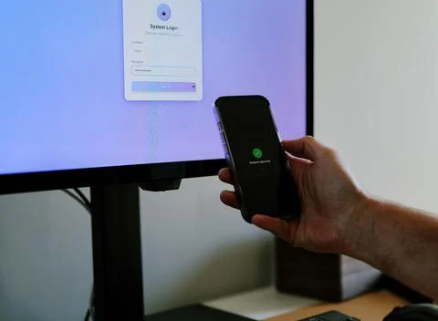 2 Factor Authentication Secure Login Concept 写真素材