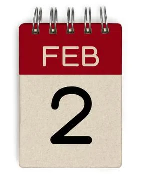 2 feb calendar Stock Illustration