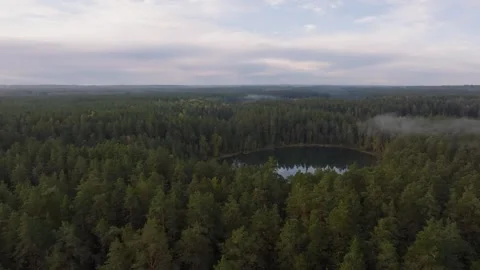 2 forest lakes Stock Footage 287610411