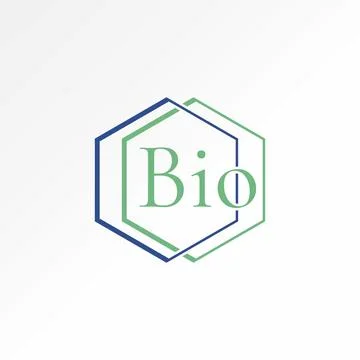 2 hexagons on the right and left with Bio helix heath care medical honey cell Stock Illustration