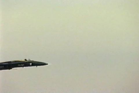2 jet near hit Stock Footage 299934