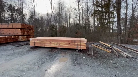 2 - lumber yard 5sec Stock Footage 170802599