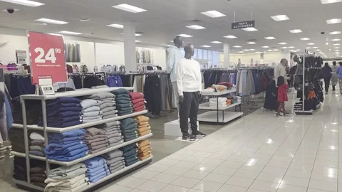 2 May 2024 Dallas, Texas - Walking Inside of Mall Shops Stock Footage 327612088