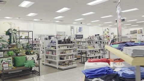 2 May 2024 Dallas, Texas - Walking Inside of Mall Shops Stock Footage 327612111
