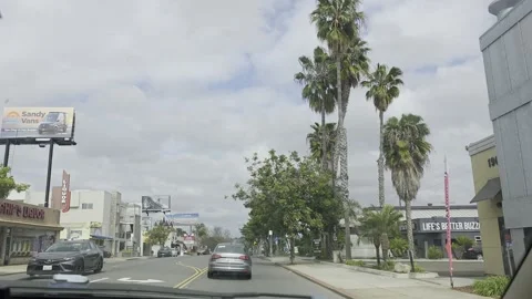 2 May 2024 Los Angeles, California - Driving Interstate Mountain Freeway Stock Footage 307357313