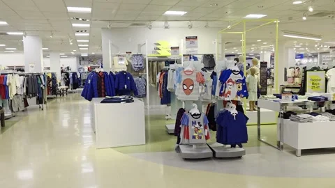 2 May 2024 Los Angeles, California - Walking Macys Simon Mall Stock Footage 307575466