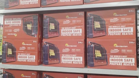 2 May 2024 Los Angeles, California - Propane Fire Heater Products Stock Footage 319922176