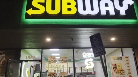 2 May 2024 Los Angeles, California - Subway Restaurant Food Eating Stock Footage 321152212