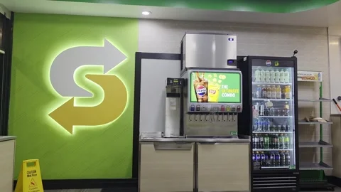 2 May 2024 Los Angeles, California - Subway Restaurant Food Eating Stock Footage 321152248