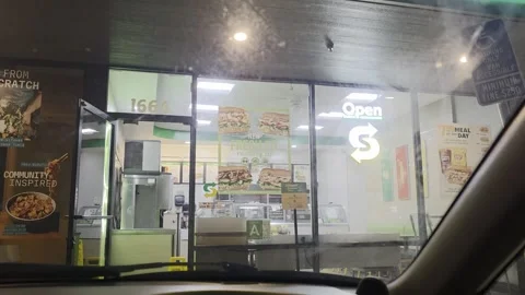 2 May 2024 Los Angeles, California - Subway Restaurant Food Eating Stock Footage 321152249