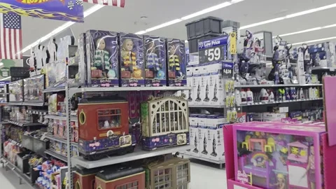 2 May 2024 Los Angeles, California - Walking Walmart Retailer Store Products Stock-Footage 321921908
