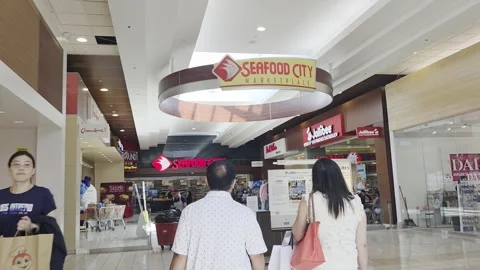 2 May 2024 Los Angeles, California - Walking Inside of Simon Shopping Mall Stock Footage 338353356