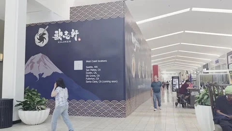 2 May 2024 Los Angeles, California - Walking Inside of Simon Shopping Mall Stock Footage 338353390