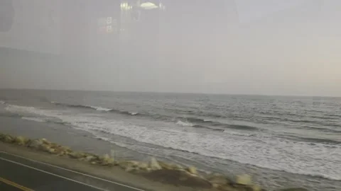 2 May 2024 Los Angeles, California - Driving Amtrak Train Street Night Vídeo Stock 339822337