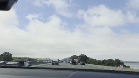 2 May 2024 Los Angeles, California - Driving Interstate Freeway Mountain Street 库存影片 340178663