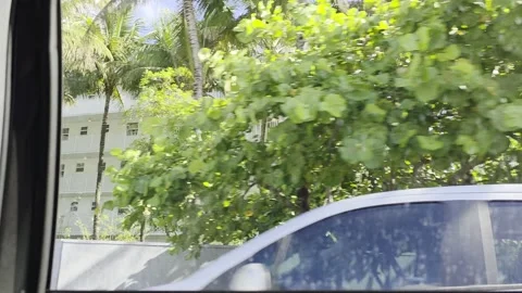 2 May 2024 Miami, Florida - Driving Interstate Building Street Video stock 333912982