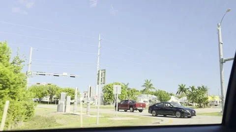 2 May 2024 Miami, Florida - Driving Interstate Building Street Stock Footage 333913567