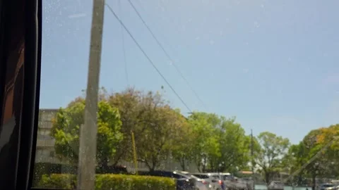 2 May 2024 Miami, Florida - Driving Interstate Miami Freeway Street Stock Footage 334066430