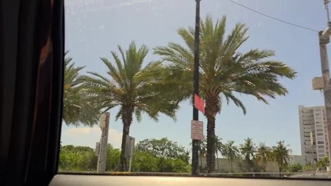 2 May 2024 Miami, Florida - Driving Miami Florida Building Street Stock Footage 334069008
