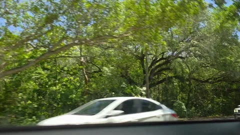 2 May 2024 Miami, Florida - Driving Interstate Miami Freeway Street Stock Footage 334428517