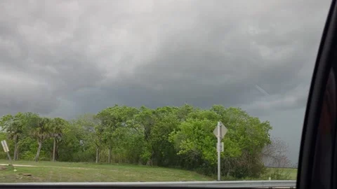 2 May 2024 Miami, Florida - Driving Interstate Miami Freeway Beach 動画素材 334447141
