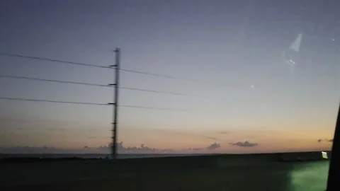 2 May 2024 Miami, Florida - Driving Interstate Freeway Night Video stock 334792812