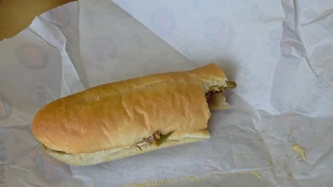 2 May 2024 Orlando, Florida - Delicious Sub Sandwich Restaurant Stock Footage 335090450