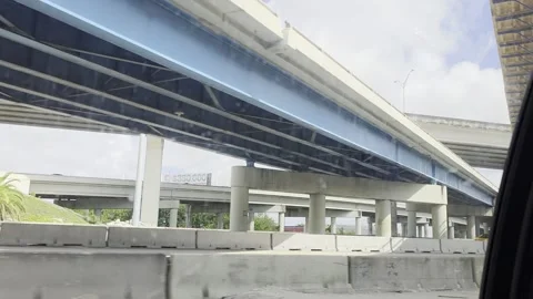 2 May 2024 Orlando, Florida - Driving Interstate Freeway Street Highway Stock Footage 337316731