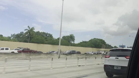 2 May 2024 Orlando, Florida - Driving Interstate Freeway Street Highway Stock Footage 337321471