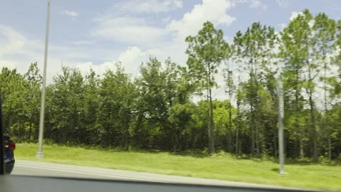 2 May 2024 Orlando, Florida - Driving Interstate Freeway Street Highway Stock Footage 337322367