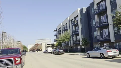 2 May 2024 Richardson, Texas - Walking Building Street Stock Footage 328690630