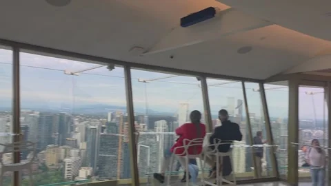 2 May 2024 Seattle, Washington - Inside of Seattle Needle Building Stock Footage 338114920
