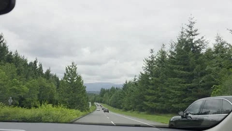 2 May 2024 Seattle, Washington - Driving Interstate Freeway Mountain Street Stock Footage 339089112