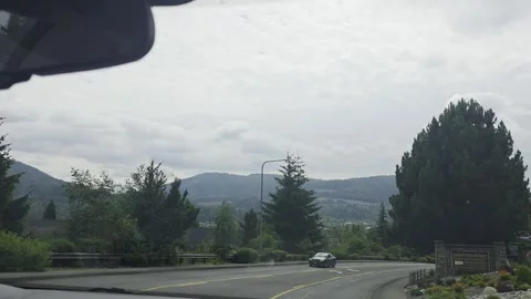 2 May 2024 Seattle, Washington - Driving Interstate Freeway Mountain Street Stock Footage 339092464