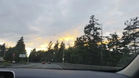 2 May 2024 Seattle, Washington - Driving Interstate Freeway Mountain Street Vídeo Stock 339095768