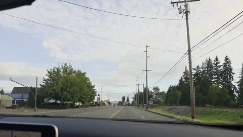 2 May 2024 Seattle, Washington - Driving Interstate Freeway Mountain Street Stock Footage 339118218