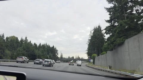 2 May 2024 Seattle, Washington - Driving Interstate Freeway Mountain Street 動画素材 339118252