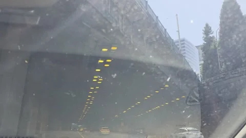 2 May 2024 Seattle, Washington - Driving Interstate Freeway Mountain Street Stock Footage 339118826