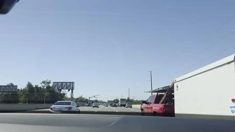 2 May 2024 Seattle, Washington - Driving Interstate Freeway Street Stock Footage 339142548