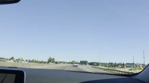 2 May 2024 Seattle, Washington - Driving Interstate Freeway Mountain Street 스톡 동영상 339217077