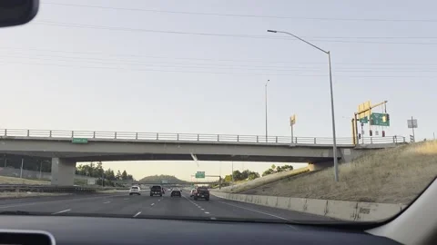 2 May 2024 Seattle, Washington - Driving Interstate Freeway Mountain Street Stock Footage 339222712
